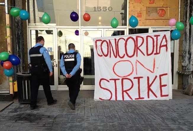 Concordia On Strike photo with police_square